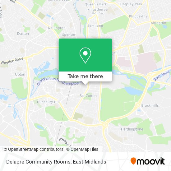 Delapre Community Rooms map