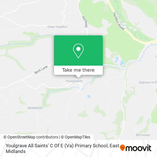 Youlgrave All Saints' C Of E (Va) Primary School map