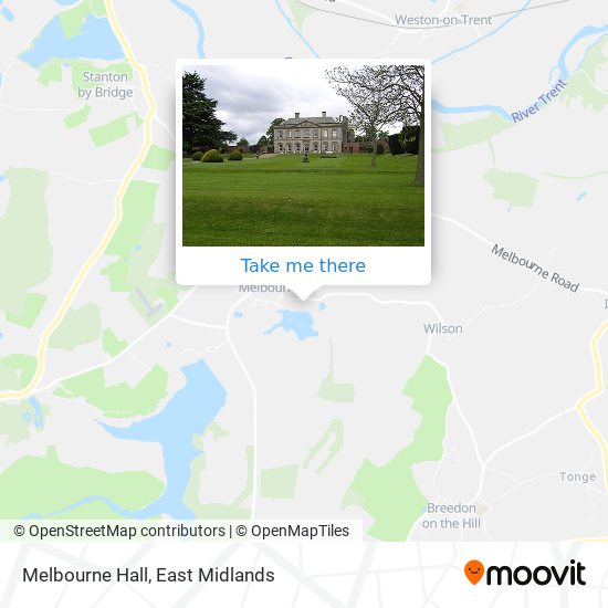 Melbourne Hall map