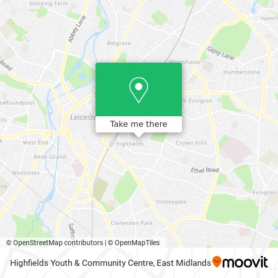 Highfields Youth & Community Centre map