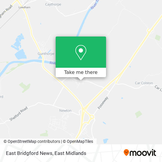 East Bridgford News map