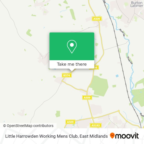 Little Harrowden Working Mens Club map