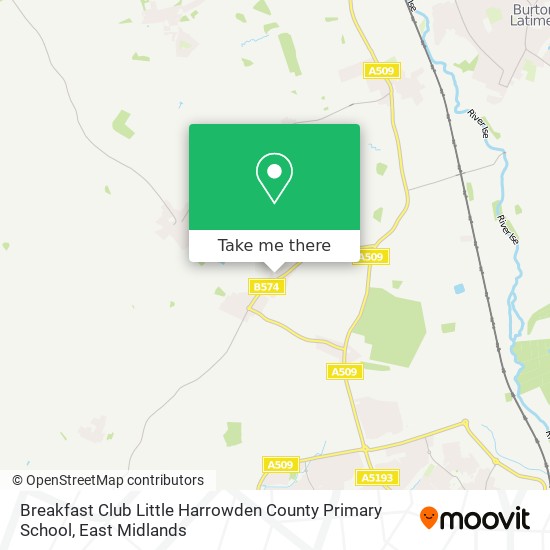 Breakfast Club Little Harrowden County Primary School map