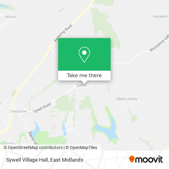 Sywell Village Hall map
