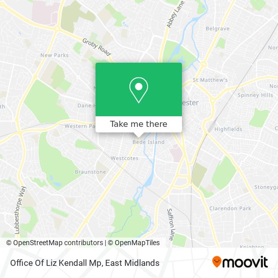 Office Of Liz Kendall Mp map