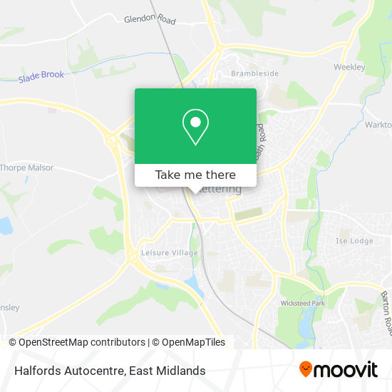 Halfords Autocentre map