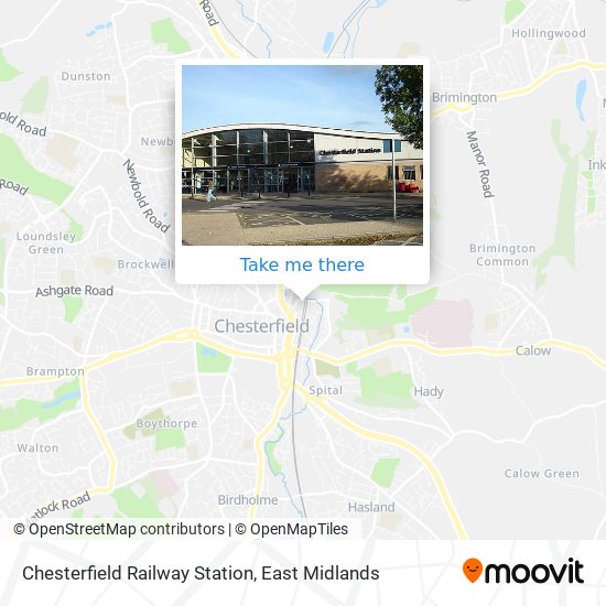 Chesterfield Railway Station map