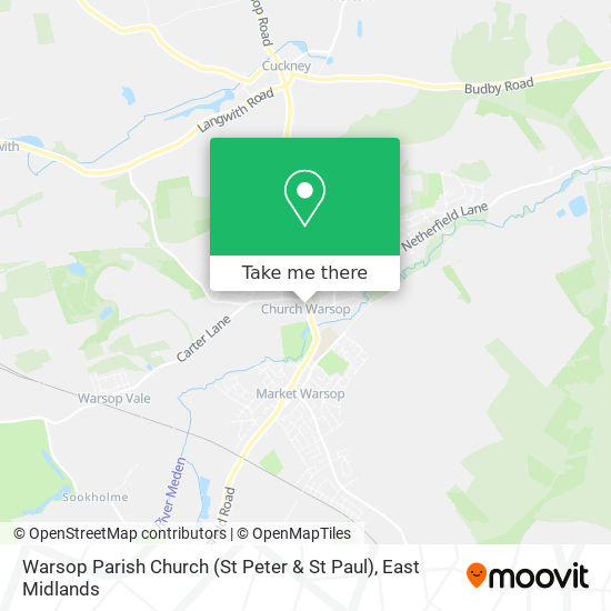 Warsop Parish Church (St Peter & St Paul) map