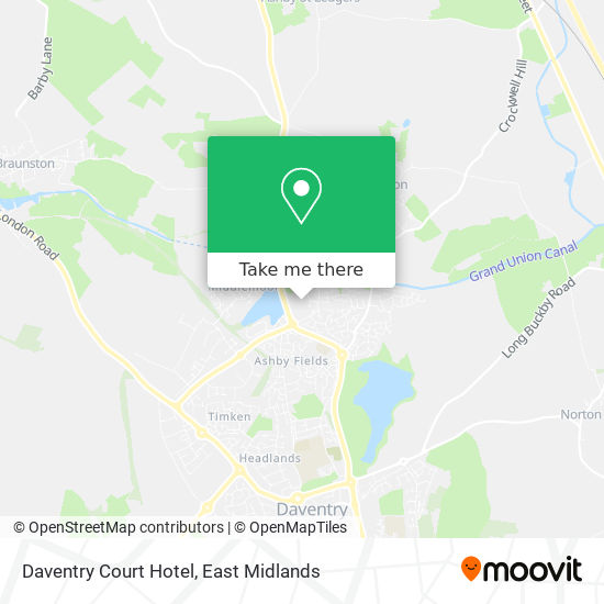 Daventry Court Hotel map