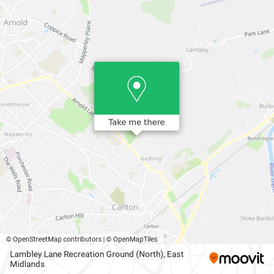Lambley Lane Recreation Ground (North) map