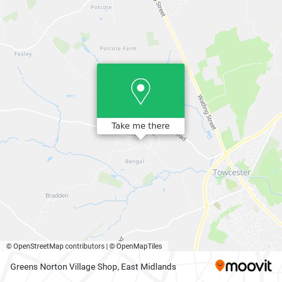 Greens Norton Village Shop map