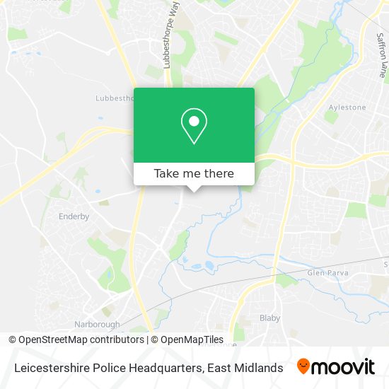 Leicestershire Police Headquarters map