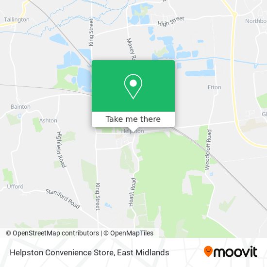 Helpston Convenience Store map