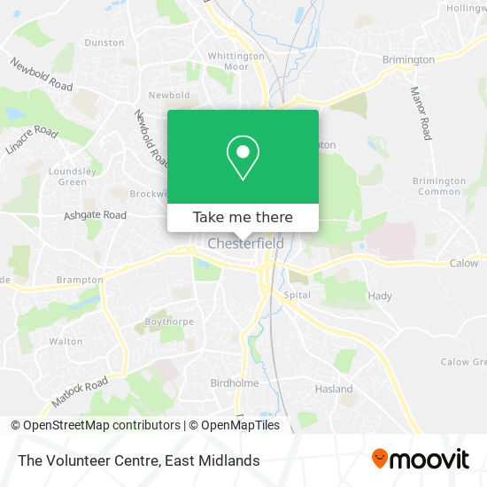The Volunteer Centre map