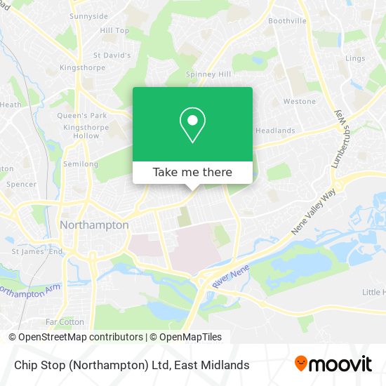 Chip Stop (Northampton) Ltd map