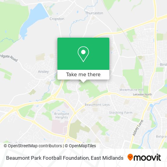 Beaumont Park Football Foundation map