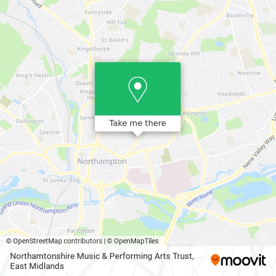 Northamtonshire Music & Performing Arts Trust map