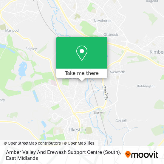 Amber Valley And Erewash Support Centre (South) map