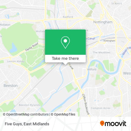 Five Guys map