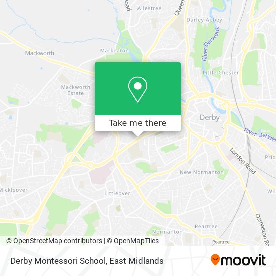 Derby Montessori School map