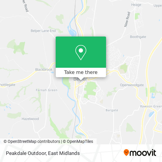 Peakdale Outdoor map