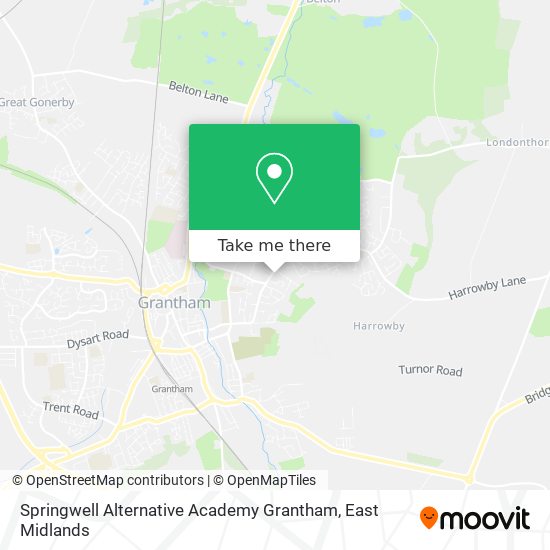 Springwell Alternative Academy Grantham map