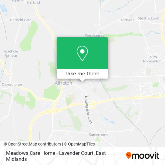 Meadows Care Home - Lavender Court map