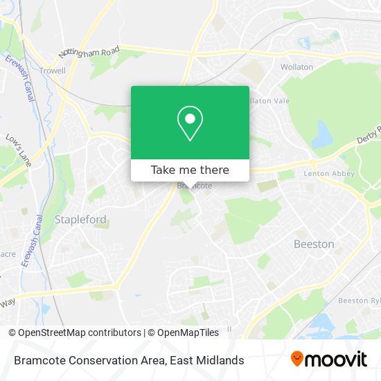 Bramcote Conservation Area map