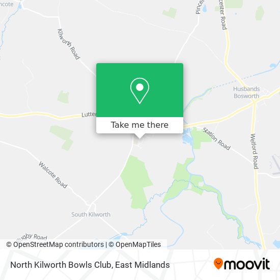 North Kilworth Bowls Club map