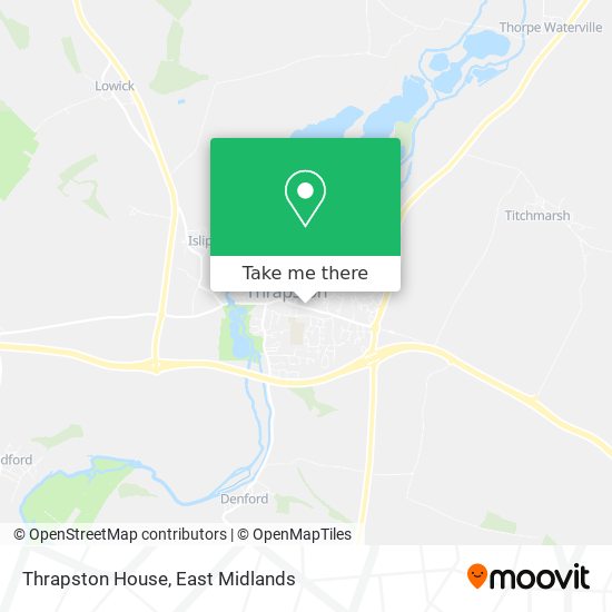 Thrapston House map