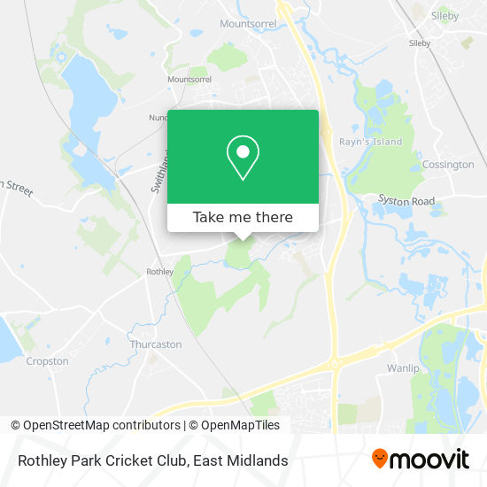 Rothley Park Cricket Club map