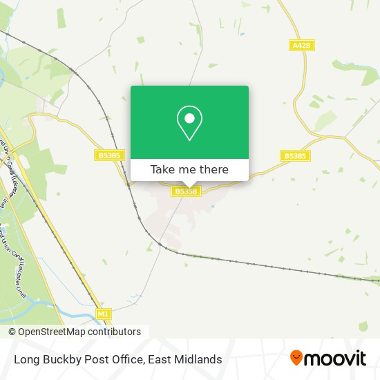 Long Buckby Post Office map