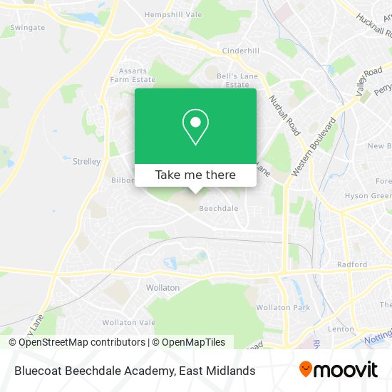 Bluecoat Beechdale Academy map