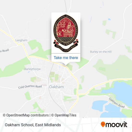 Oakham School map