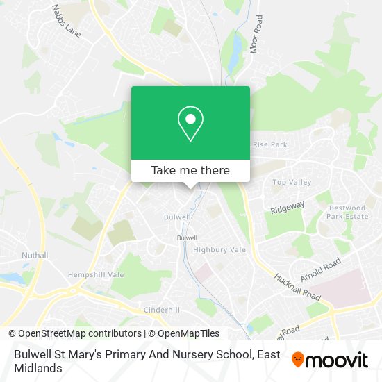 Bulwell St Mary's Primary And Nursery School map