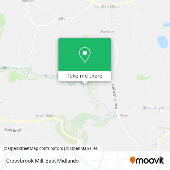 Cressbrook Mill map