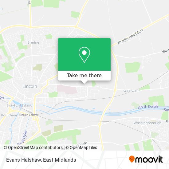 Evans Halshaw map