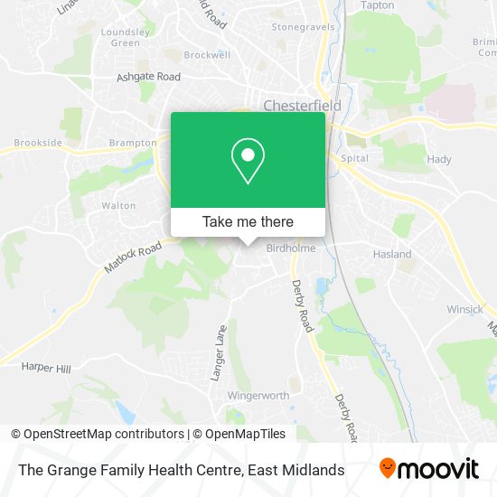 The Grange Family Health Centre map