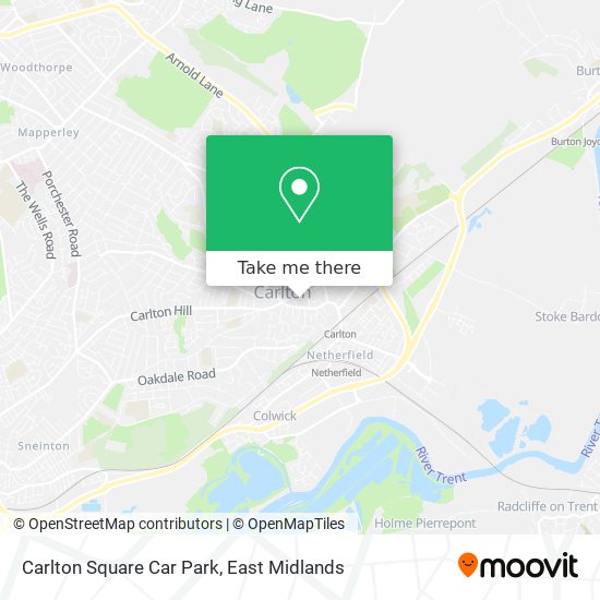 Carlton Square Car Park map