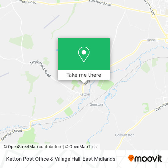 Ketton Post Office & Village Hall map
