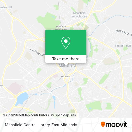 Mansfield Central Library map