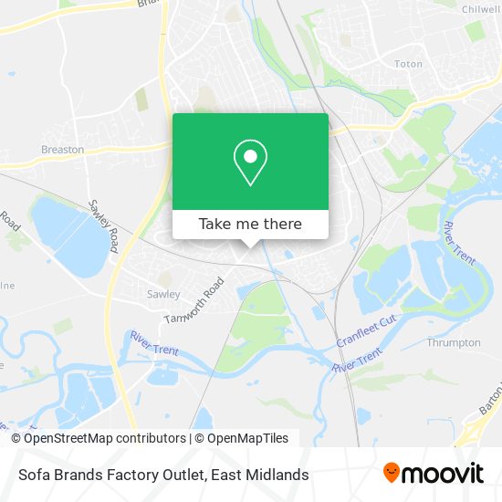 Sofa Brands Factory Outlet map