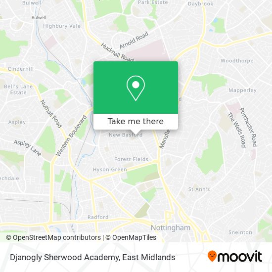 Djanogly Sherwood Academy map