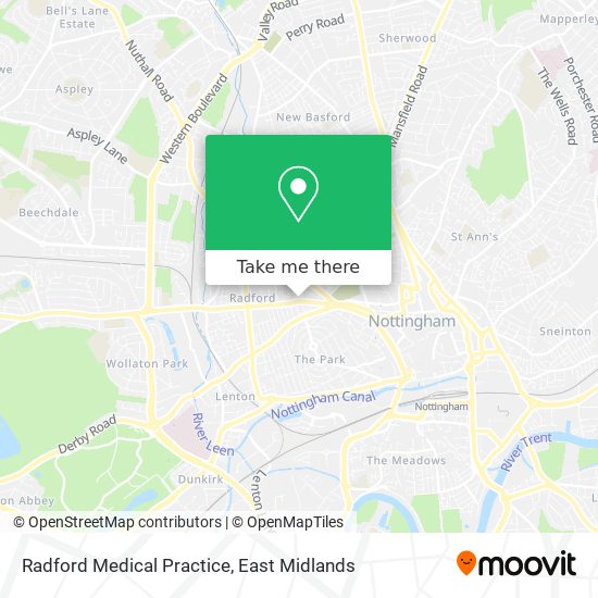 Radford Medical Practice map