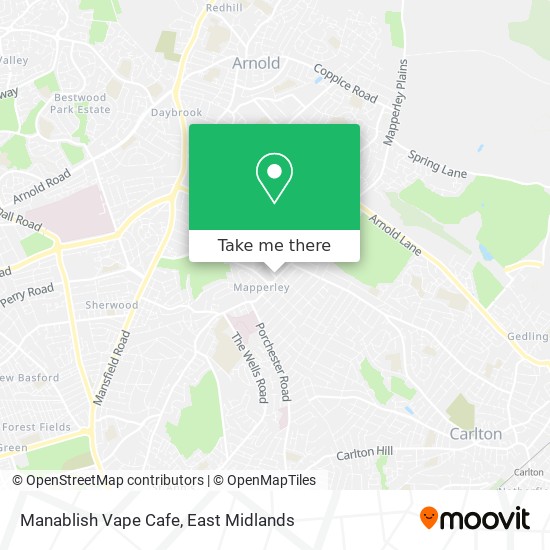 Manablish Vape Cafe map