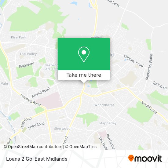 Loans 2 Go map