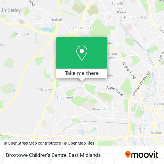 Broxtowe Children's Centre map