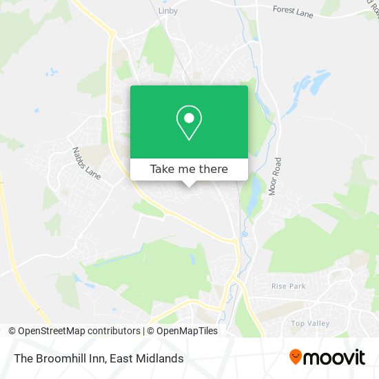 The Broomhill Inn map
