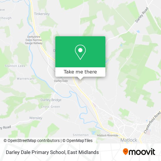 Darley Dale Primary School map