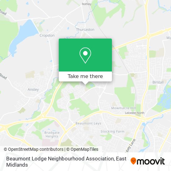 Beaumont Lodge Neighbourhood Association map